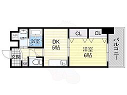 メゾンさくら9 1DKの間取図画像