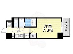 S-RESIDENCE新大阪駅前 1Kの間取図画像