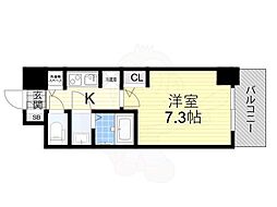 S-RESIDENCE新大阪駅前 1Kの間取図画像