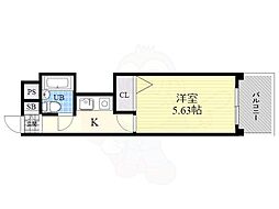 スタンドアップ下新庄 1Kの間取図画像