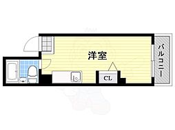 シティ西三国マンション ワンルームの間取図画像
