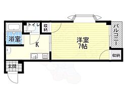 スタンドアップ柴島 1Kの間取図画像