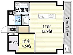 HAM-MOCK 1LDKの間取図画像
