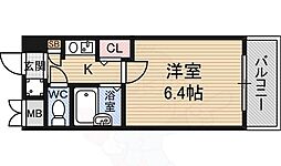 エステムコート新大阪 1DKの間取図画像