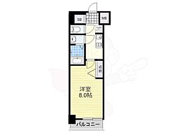 フェニックス新大阪 1Kの間取図画像