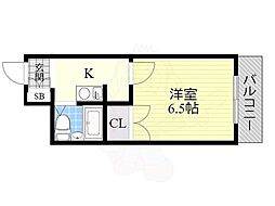 マンハッタンヒルズ 1Kの間取図画像