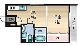 ハーミッツ・セル瑞光 1LDKの間取図画像