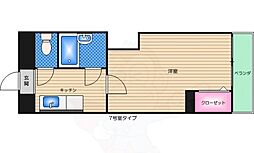ディザイア新大阪 1Kの間取図画像
