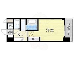 エスリードレジデンス新大阪PRIME 1Kの間取図画像