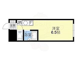チサンマンション第3新大阪 ワンルームの間取図画像