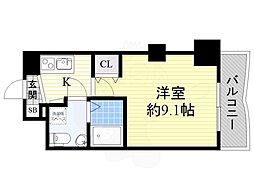 セレニテ新大阪弐番館 1Kの間取図画像