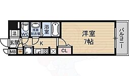 アドバンス新大阪CityLife 1Kの間取図画像