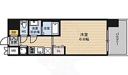 ベラジオ新大阪北 1Kの間取図画像