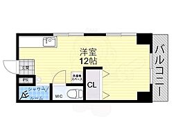 第三豊晃マンション ワンルームの間取図画像