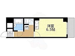 ミフネセントラルベア東三国 ワンルームの間取図画像
