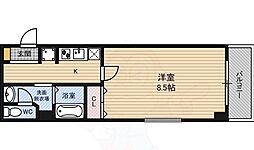 M'PLAZA新大阪弐番館 1Kの間取図画像