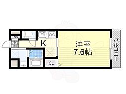 プレッツァ新大阪 1Kの間取図画像