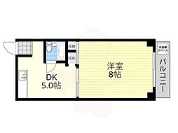 エクセレンスハイツ 1DKの間取図画像