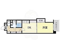 AuroraCourt木川 1DKの間取図画像