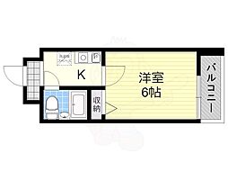 エスリード新大阪第7 1Kの間取図画像