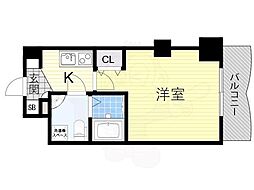 セレニテ新大阪弐番館 1Kの間取図画像