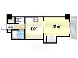 上新庄駅前グランドハイツ北 1DKの間取図画像
