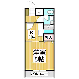 間取図画像 1K