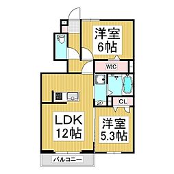 間取図画像 2LDK