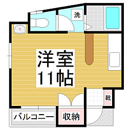 リ・アライズ高森 ワンルームの間取図画像