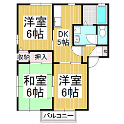 ファインパレスF 3DKの間取図画像