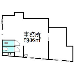 クレオパトラビル ワンルームの間取図画像