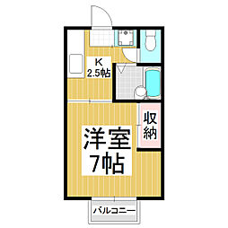 ドリーム吉川 1Kの間取図画像