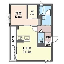 間取図画像 1LDK