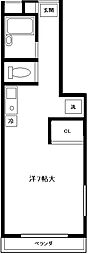 アフェット津田沼 ワンルームの間取図画像