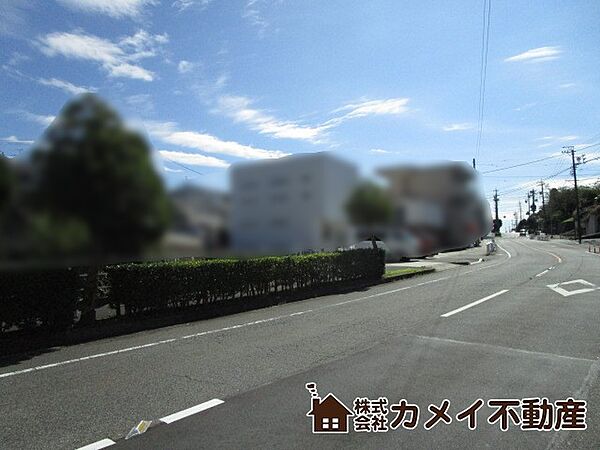 現地と前面道路