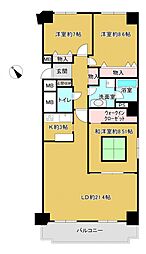 間取図画像 3LDK