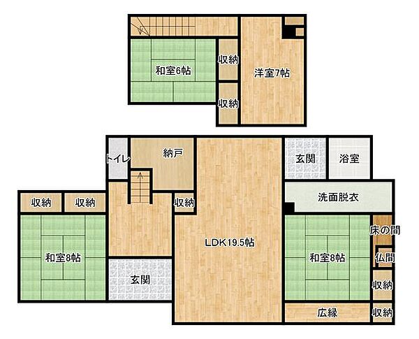 間取りを拡大表示
