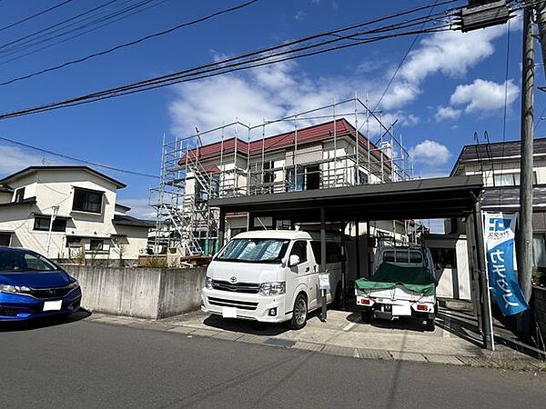 【リフォーム中】別角度からの外観です。屋根・外壁は塗装を行います。