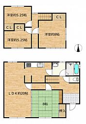 十和田市大字三本木字里ノ沢　戸建て 4LDKの間取り