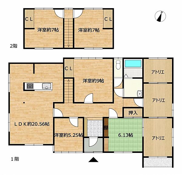 detached 青森県三戸郡南部町大字福田字あかね2-33
地図を見る