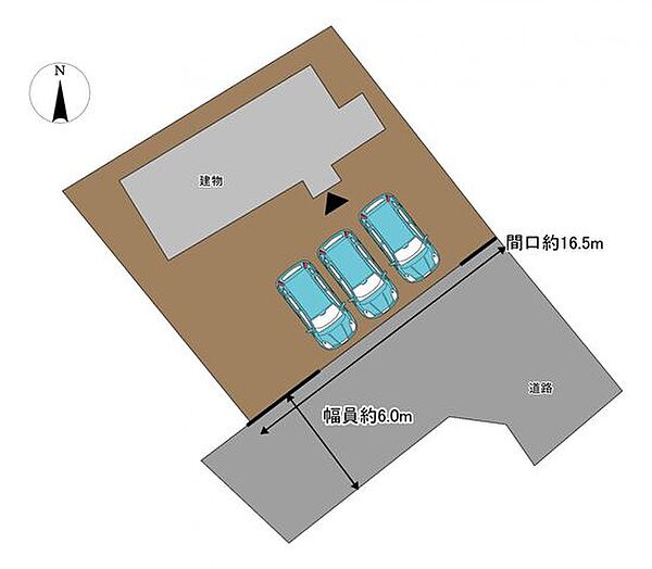 【リフォーム済】駐車場は並列3台可能に拡張しました。