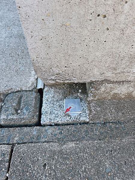 【境界写真】東側隣地との南側の境界です。