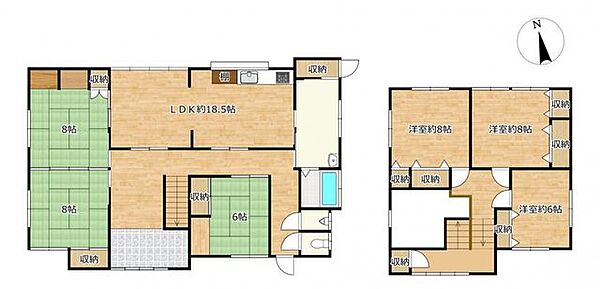 【予定間取図】2階建て住宅です。