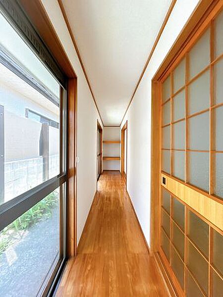 【リフォーム済】広縁です。壁のクロス張替え工事を実施しました。
