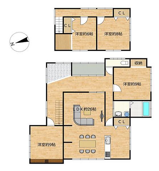 間取りを拡大表示