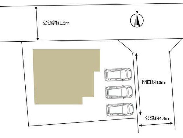 車庫を解体したので、駐車3台可能になりました。