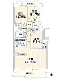 間取図画像 3LDK