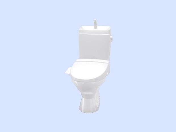 【同仕様写真】トイレはLIXIL製の温水洗浄便座に新品交換します。室内のクロスの張替も行うので、清潔感のある空間に生まれ変わります。