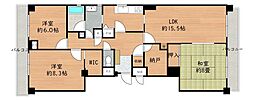 プレジデント寄居 3LDKの間取図画像