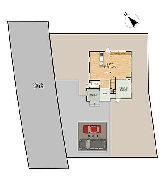 【リフォーム済】リフォーム後の区画図です。